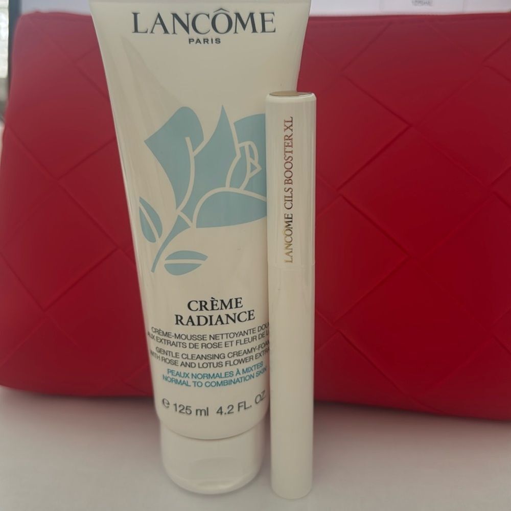 Lancôme creme radiance cleansing new & Lancôme cils booster xl new